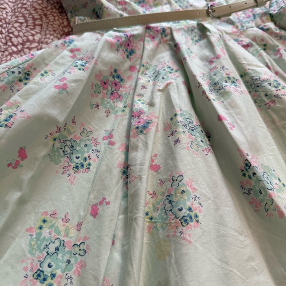 LC Lauren Conrad Mint Floral Midi Dress - Picture 2 of 9